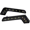 Bil L-type DRL lygter - super lyse - tænd/sluk funktion - vandtæt - LED - 2 stk