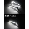 Bil L-type DRL lys - supersterke - av/på funksjon - vanntett - LED - 2 stk