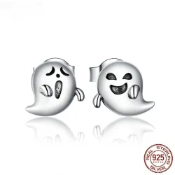Kleine Teufel / Gespenster Ohrringe - 925 Sterling Silber