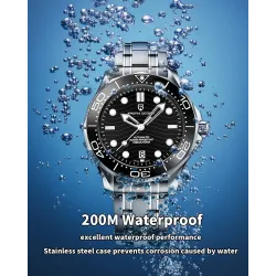 PAGANI DESIGN - montre de sport mécanique automatique - aiguilles lumineuses - étanche