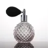 Vintage parfymflaska - tom behållare - med atomizer - kristallglas - 100ml