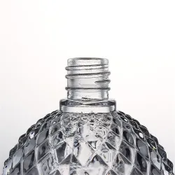 Bottiglia di profumo vintage - contenitore vuoto - con atomizzatore - vetro cristallo - 100ml