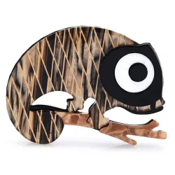 Grote ogen gekko / hagedis - emaille brocheBroches