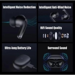 AuricularesXiaomi Redmi Buds 4 Pro - auriculares inalámbricos TWS - Bluetooth - cancelación de ruido - con micrófono
