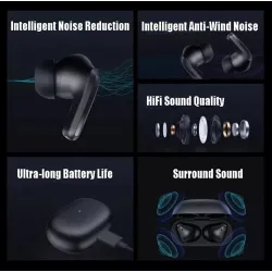 Xiaomi Redmi Buds 4 Pro - écouteurs TWS sans fil - Bluetooth - antibruit - avec microphone