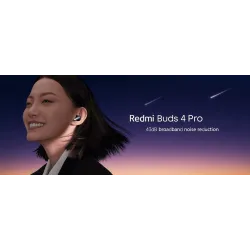 Xiaomi Redmi Buds 4 Pro - écouteurs TWS sans fil - Bluetooth - antibruit - avec microphone