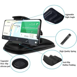 Universal car phone holder - dashboard stand - rotatable - sticky baseHolders