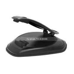 Porta telefono veicolare universale - supporto cruscotto - girevole - base adesiva