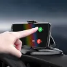 Porta telefono veicolare universale - supporto cruscotto - girevole - base adesiva
