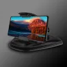 Universalhållare för biltelefon - instrumentbrädeställ - vridbart - klibbig bas