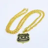 Gangsta - collier en or style rap