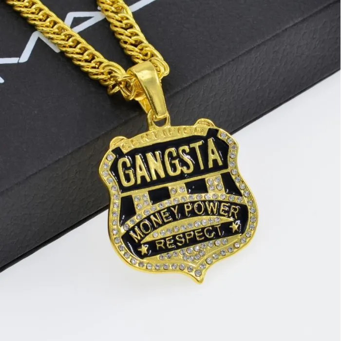 Gangsta - gouden ketting in rapstijlKettingen