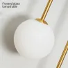 Moderne Wandleuchte - Doppelglaskugel - Goldeisen - LED G9 - AC90-260V