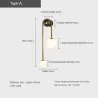 Moderne Wandleuchte - Doppelglaskugel - Goldeisen - LED G9 - AC90-260V