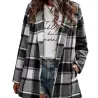 ChaquetasChaqueta a cuadros de moda - abrigo corto