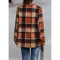 Trendige Karojacke - Kurzmantel