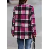 Modna kurtka w kratę - krótki płaszczKurtki