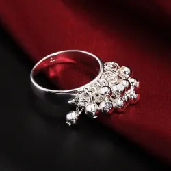 Ring med drueperler - 925 sterling sølv
