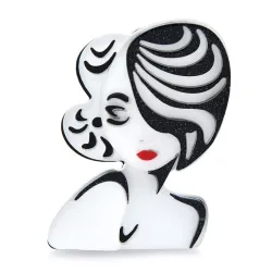 Broche Monroe en acrylique