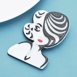 Monroe broche i akryl