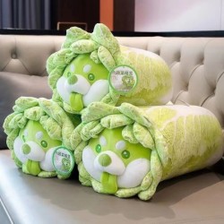 Cane di cavolo verde - cuscino morbido - giocattolo
