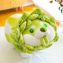 Cane di cavolo verde - cuscino morbido - giocattolo