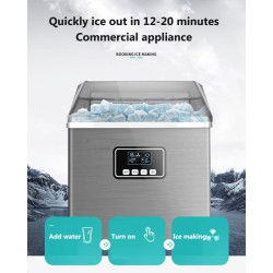 Automatischer Eiswürfelbereiter - Englisches Bedienfeld - 25 kg / 24H