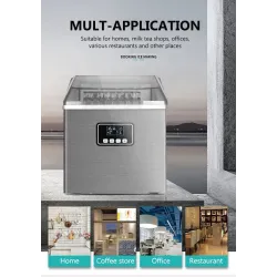 Automatic ice cubes maker - English panel - 25 kgs / 24HBar supply