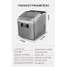 Machine à glaçons automatique - Panneau anglais - 25 kgs / 24H