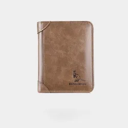 Portafoglio alla moda - porta carte di credito - RFID antifurto - pieghevole - vera pelle