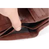 Modny portfel - etui na karty kredytowe - antykradzieżowy RFID - składany - prawdziwa skóraPortfele