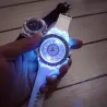 GENEVA - Quartz watch - crystals - silicone strap - with LED lightWatches