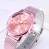 GENEVA - moderiktig Quartz-klocka - romerska siffror - läderarmband