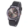 GENEVA - moderiktig Quartz-klocka - romerska siffror - läderarmband