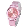 GENEVA - moderiktig Quartz-klocka - romerska siffror - läderarmband