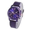 RelojesGINEBRA - reloj de cuarzo de moda - números romanos - correa de piel