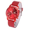 RelojesGINEBRA - reloj de cuarzo de moda - números romanos - correa de piel