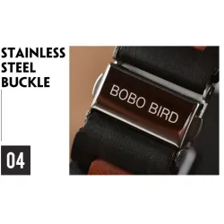 BOBO BIRD - herreur i træ - Quartz - med æske