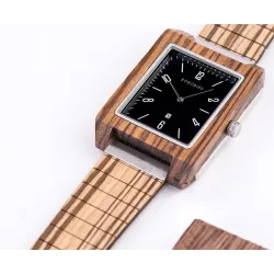 BOBO BIRD - bambustræ ur - Quartz - med æske