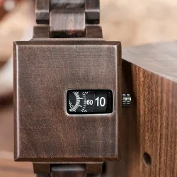 BOBO BIRD - élégante montre carrée en bois - Quartz