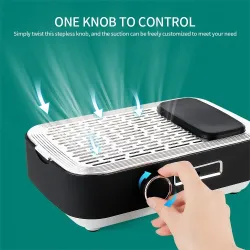 Collecteur de poussière d'ongles sans fil - forte aspiration - avec filtre réutilisable - batterie 2000mAh - 80W