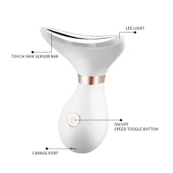 Multifunctional face / neck massager - lifting / anti wrinkle - LED photon therapyMassage