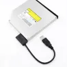 CablesUSB 2.0 - 3.0 a mini Sata II 7+6 13Pin - adaptador - cable - para portátil CD/DVD ROM Slimline Drive