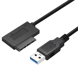 CablesUSB 2.0 - 3.0 a mini Sata II 7+6 13Pin - adaptador - cable - para portátil CD/DVD ROM Slimline Drive