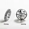 Vintage astronomisk ball - roterende ring