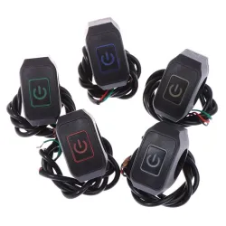 22 mm 7/8 '' - Motorrad-Lenkerschalter - Momentschalter - mit LED-Licht - wasserdicht