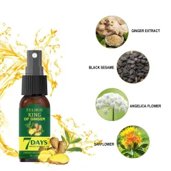Ginger care hair growth essence spray – nourish roots, repair damage & revitalize scalp for stronger, healthier hairHair