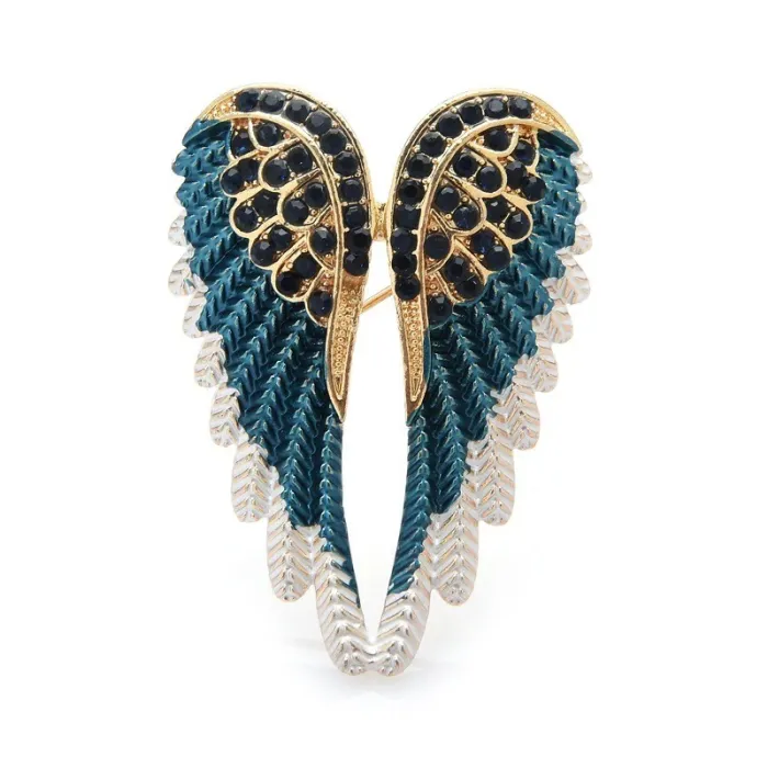 Crystal angel wings broochBrooches