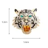 Brølende tigerkrystallbrosje