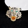 Brutande tigerkristallbrosch
